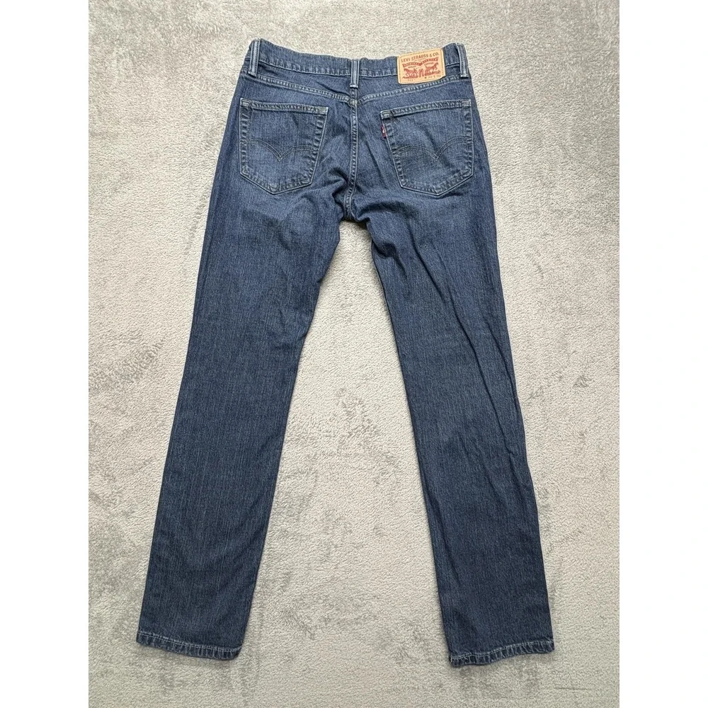 Levis 511 Jeans‎ Mens Measured 32x31 Blue Slim Fit Stretch Tapered Leg